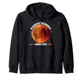 Lunar Eclipse Science March 2025 In Search of The Darkness Zip Hoodie