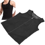 Brrnoo Men Sweat Vest, Waist Trainer Workout Sauna Tank Top, Male Body Shaper Thermo Shirt Vest for Abdomen Slimming, Running Fitness Yoga(S/M)