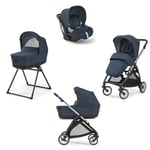 Inglesina - Poussette Système Quattro Electa/Darwin 2024 - Hudson Blue/Silver Black 2024