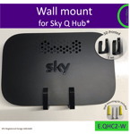 Old Sky Q WiFi Hub* wall bracket. Holder. Mount - black. Made in the UK by us.