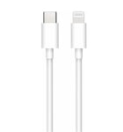 Lightning till USB-C Sladd (Vit)