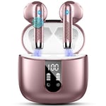 Wireless Earbuds, Bluetooth 5.4 Headphones NEW Wireless Headphones with 4 ENC Mic, 56H Bluetooth Earphones in Ear Noise Cancelling Deep Bass, Mini Ear Buds Bluetooth Earbuds IP7 Waterproof LED Display