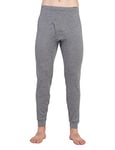 LAPASA Pantalon Thermique Homme Laine Mérinos 100% Naturelle Bas sous-Vêtement Sport Automne-Hiver M68 Gris Chiné (Très Chaud) XXL