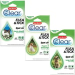 Bob Martin Clear Spot On Tick & Flea Repel Dog Puppy Cat Kitten Flea Clear