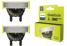 NEW Philips OneBlade 360 One Blade Replacement Blade, 2 Count, QP420/80