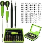 Kit de tournevis de précision 53 en 1 avec pince à épiler flexible et tige de démontage de tournevis Torx pour téléphone intelligent, tablette, outil de maintenance compact AQ070