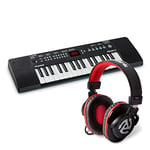 Mini Keyboard Piano with Headphones - Alesis Melody 32 Portable 32 Key Mini Digital Piano with Built-in Speakers and Numark HF175 Headphones with closed back over ear design
