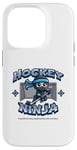 Coque pour iPhone 14 Pro Joueur ninja de hockey sur glace