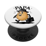 Papa Patate Foodie Papa Daddy Père Cadeau pour homme et mari PopSockets PopGrip Interchangeable