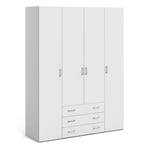 Space Wardrobe 4 Doors 3 Drawers 2000