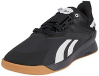 Reebok Mixte Lifter PR III Sneaker, CBLACK/PUGRY2/RBKLE3, 40.5 EU