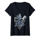 Marvel Groot Guardians of Galaxy 2 Tape Shape V-Neck T-Shirt