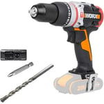 WORX Perceuse Perceuse Brushless Slammer Drill 20 V S/Bat, Noir - WX354.9