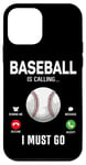 iPhone 12 mini Baseball Fan Phone Display Baseball Is Calling I Must Go Case