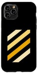 Coque pour iPhone 11 Pro University Varsity-Gold Stripe Shades Varsity-Gold Yellow