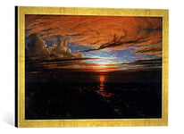 Kunst für Alle 'Image encadrée de Francis Danby Sunset at Sea After A Storm, 1824, d'art dans Le Cadre de Haute qualité Photos Fait Main, 60 x 40 cm, Or Raya