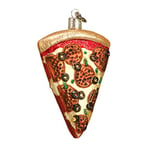 Old World Christmas Various Foods Glass Blown Ornaments for Christmas Tree,Pizza Slice