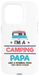 Coque pour iPhone 15 Pro Camping-car glacière Nature Lover Camping Papa Like Normal Papa