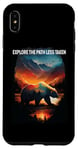 iPhone XS Max Explore The Path Less Taken bear hiking camping mountains Case