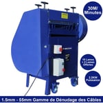 T-mech - Machine à dénuder 1,5-55 mm 380 w Portable Automatique Dénudeur Multi-trous Scrap Recyclage Cuivre 30 m/min…