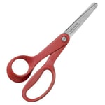 Fiskars Ciseaux enfant pour gauchers, + 8 ans, Longueur totale: 13 cm, Lames en acier inoxydable/Poignées en plastique, Rouge, Classic, 1005169