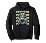 Cute Gaming Frog Pew Video Game Graphic Men Boys Kids Women Pullover Hoodie