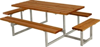 Plus Basic bord-bænkesæt m. påbygning, Teak