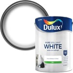 Dulux Silk Emulsion Paint For Walls And Ceilings - Pure Brilliant White 5 Litres