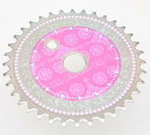 Disney 36T Teeth Bike / Bicycle Sprocket One Piece Crank (OPC) - Silver & Pink