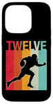 Coque pour iPhone 14 Pro Ballon de football « It's My 12th Birthday » pour garçon et fille