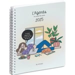 Exacompta Agenda de bureau Gomargu 15x21 cm spiralé Janvier à Décembre 2025 Au Top