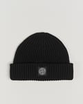 Stone Island Full Rib Wool Beanie Black