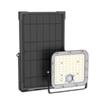 Projecteur mural solaire IP65, 2800 lumens, détecteur de mouvement, Noir - PRS20WMCEE - Xanlite