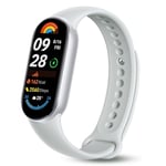 Mi Band 9, Montre Connectée pour Android iOS , Écran Amoled de 1,62" | Batterie de 233 mAh | Jusqu'à 21 jours d'autonomie | Plus de 150 modes d'entraînement | BT 5.4 | Étanche jusqu'à 50 m - Argenté