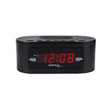 ZAPALA Expert Wake-Up Alarm Clock with FM Radio for Bedside or Kitchen, Dual Alarm, Sleep & Snooze Function, FM Radio with 10 Preset Station, USB Port for Smart Phones and Tablets Charging