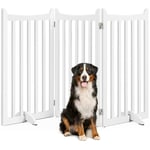 Yaheetech - Barrière de sécurité autoportante Pliable 3 Panneaux Parc pour Chien en Bois 50x90 cm Barrière pour Chien Intérieur Enclos Chien Clôture