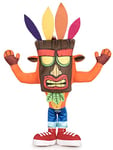Play by Play - Crash Bandicoot Plush Original with mask of Uka Uka Official Video Game Activision - Orange - 32cm