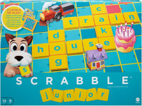 Mattel Games Scrabble Junior, Kids Crossword Board Game, English Junior