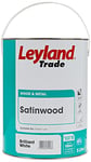 Leyland Trade Satinwood Paint - Brilliant White 5L