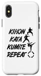 Coque pour iPhone X/XS Karate Pillars Martial Artist