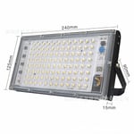 100W LED-belysning, Vattentät Floodlight Säkerhetslampa, Super Ljus Arbetslampa Vägglampa för Trädgård, Garage, Varma och Kalla Färger - Perfekt