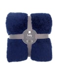 Country Club Navy Teddy Fleece Cosy & Snuggly Blanket Throw 130cm x 170cm