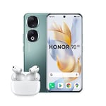 HONOR 90 Telephone Portable + Earbuds 3 Pro, 200MP Triple Caméra, 6,7” Écran Incurvé AMOLED 120Hz, Smartphone 5G 12 Go+512 Go, Batterie 5000mAh, Supercharge 66 W, Double SIM, Android 13, Vert