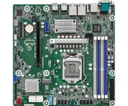 Asrock E3C252D4U-2T motherboard Intel C252 LGA 1200 (Socket H5) micro ATX