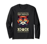 Retro Sunglasses York Chocolate Cat Long Sleeve T-Shirt