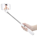 Portable Bluetooth Selfie Stick, Wireless Universal Mobile Live Integrated Extendable with 360° Rotating, 220° Framing for Android/for (White)
