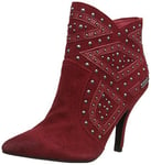 Pepe Jeans Ford Multistuds, Boots Femme - Violet (Burgundy), 38 EU