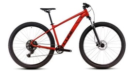 Vtt semi rigide cube aim pro shimano cues 9v 29   rouge orange fire 2025