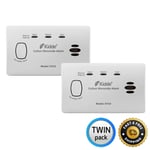 Kidde Carbon Monoxide Alarm K7CO, 10 Year Warranty, CO Alarm, Twin Pack of 2