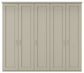 Wiemann Cambridge Grey 5 Door Wardrobe - W 250cm